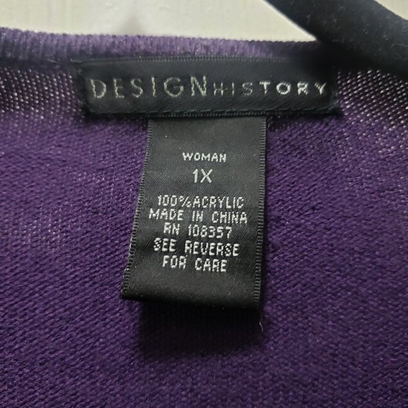 Long Purple Sweater - Picture 2 of 2